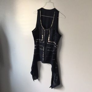 Gypsy Navy Asymmetric Top